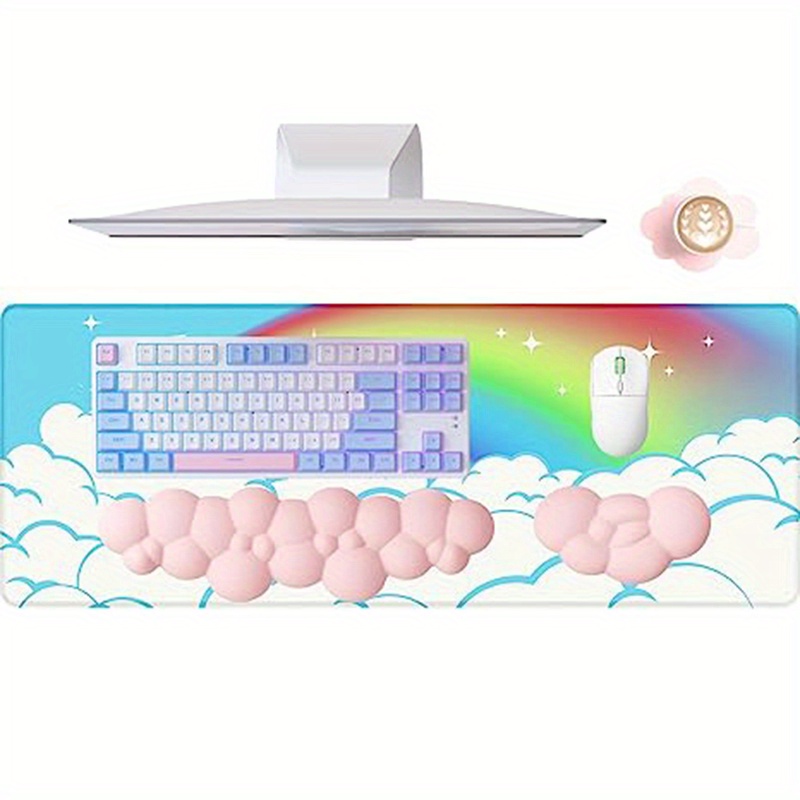 Tapis De Souris Cloud Avec Repose poignet Pour Clavier Avec - Temu Belgium