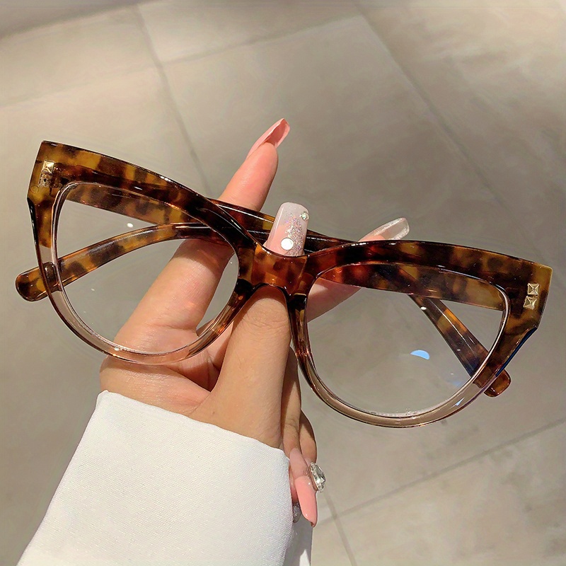 Cat Eye Eyeglasses For Women Light Blocking Computer Glasses