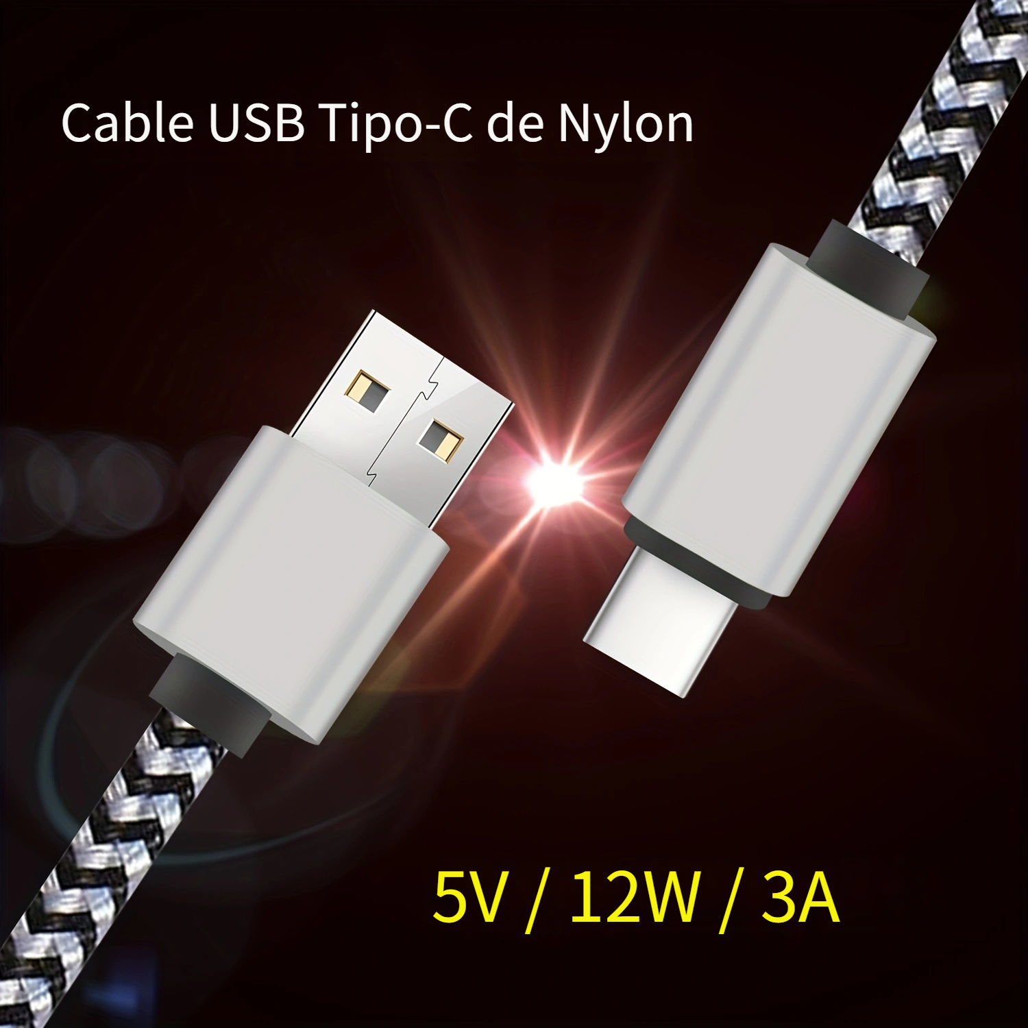 Cable De Sincronización De Datos De Carga Rápida USB C Tipo - Temu