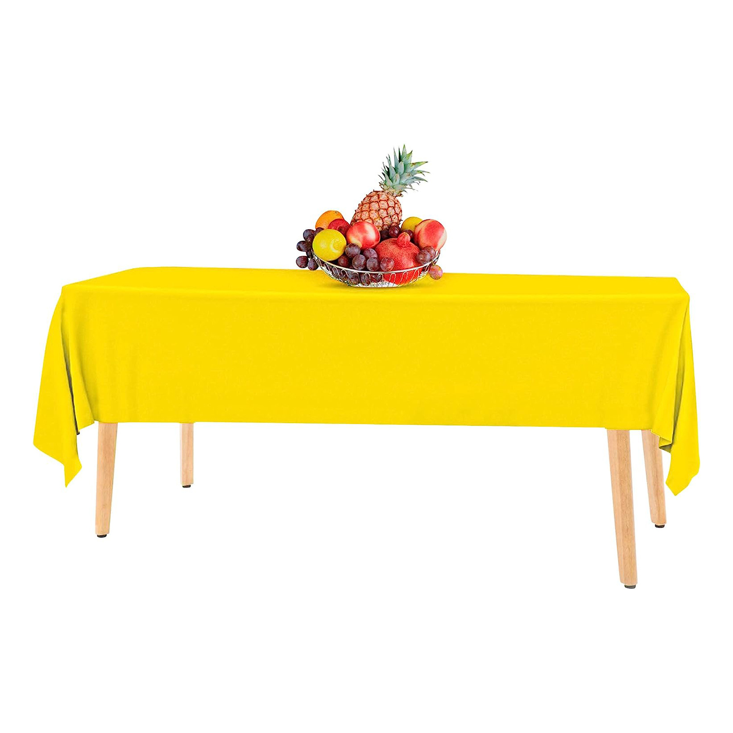 Mantel de plástico naranja para mesas rectangulares (paquete de 12)  manteles de plástico de alta calidad para fiestas, desechables para eventos  y