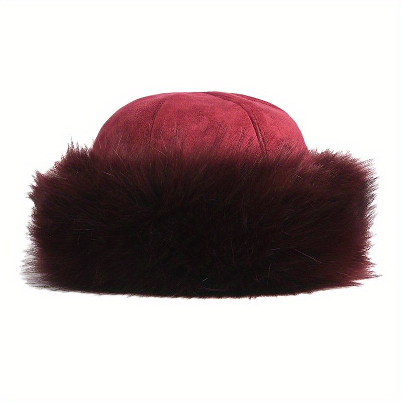 Chapeau d'hiver pour femme nouvelle fourrure épaissie chaud bonnet de neige  bombé mongol russe chapeau bonnets pour femmes hiver