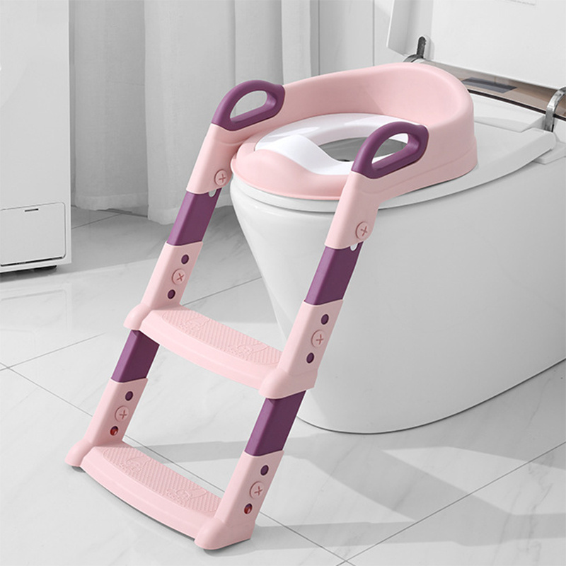 Kids Foldable Toilet Seat with Ladder for Potty Training