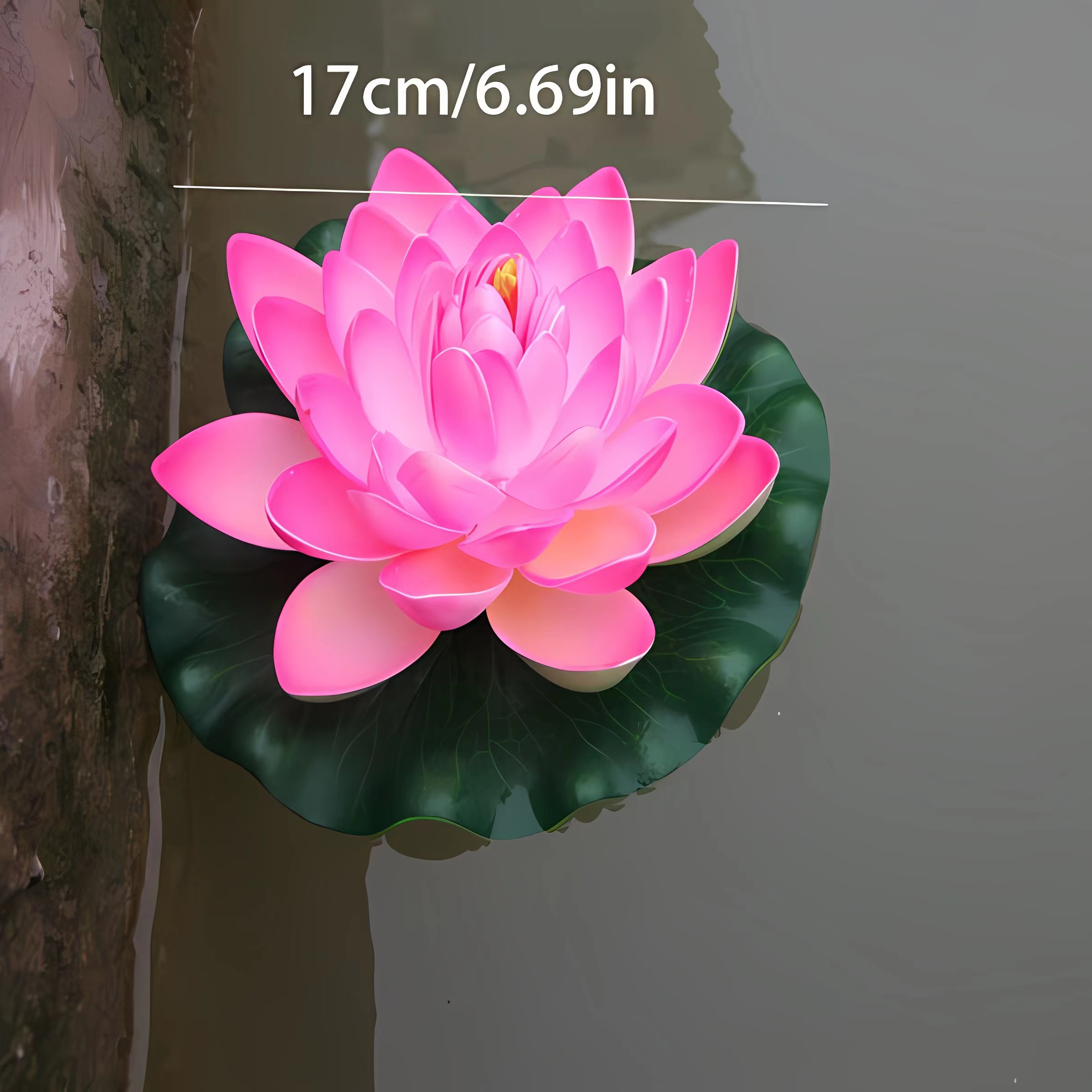 Flor De Loto Artificial 17 cm