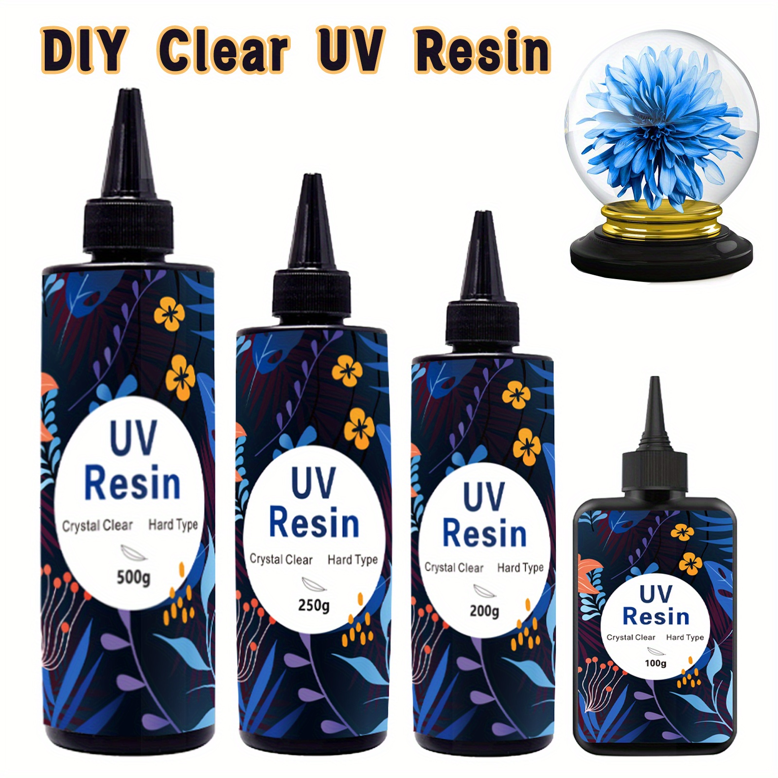 Clear UV Resin Hard - 60g, UV Resin Hard, Resin Jewelry
