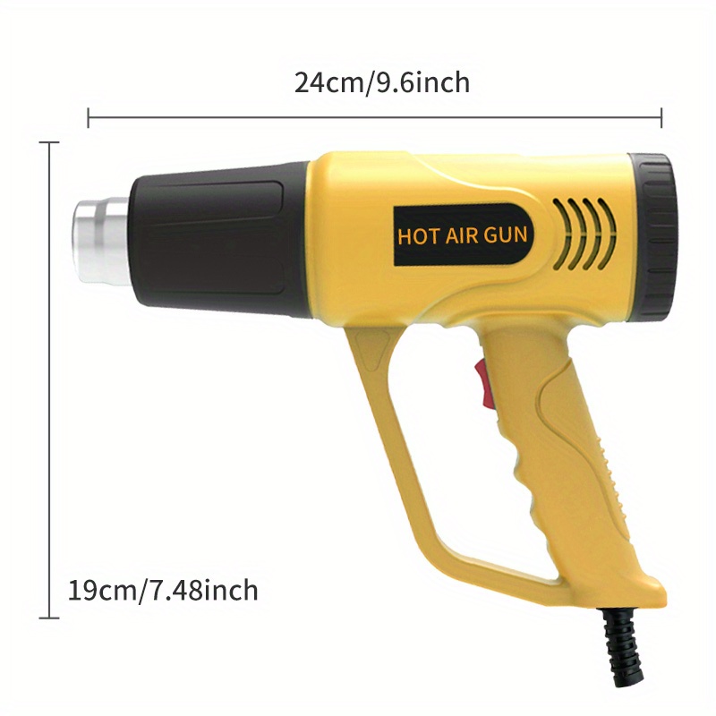 Wickes Corded Hot Air Gun with Accessories - 2000W