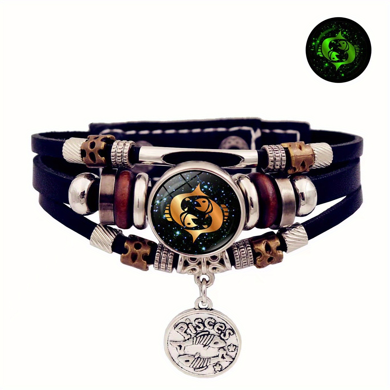 Leather hot sale zodiac bracelets