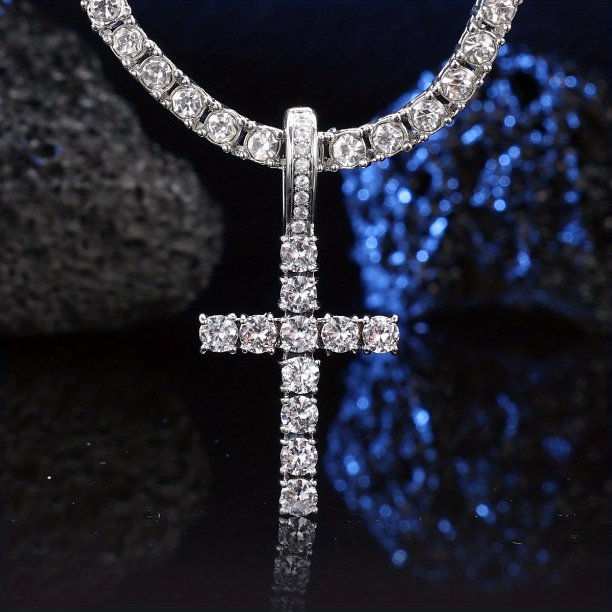 Cz hot sale cross necklace