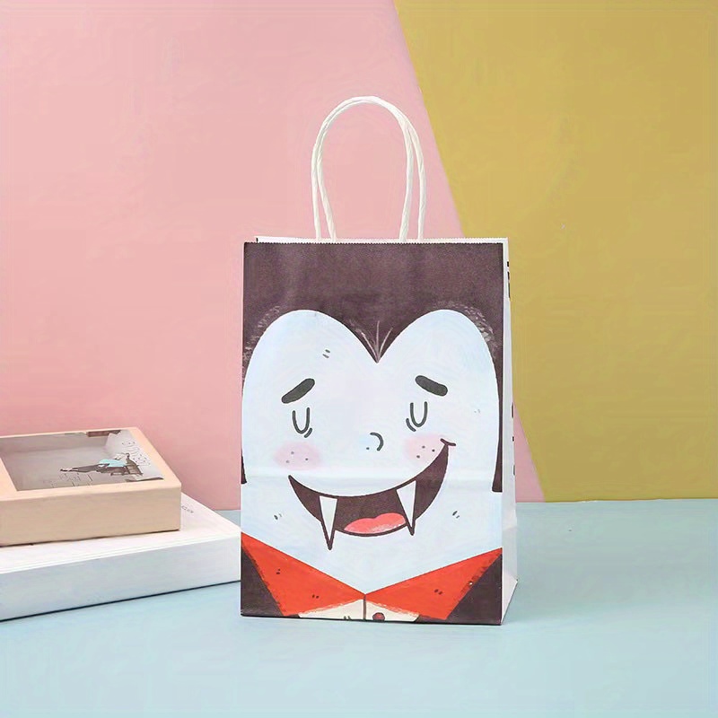 1pc Cartoon Festival Gift Paper Bag Cute Snack Bag For