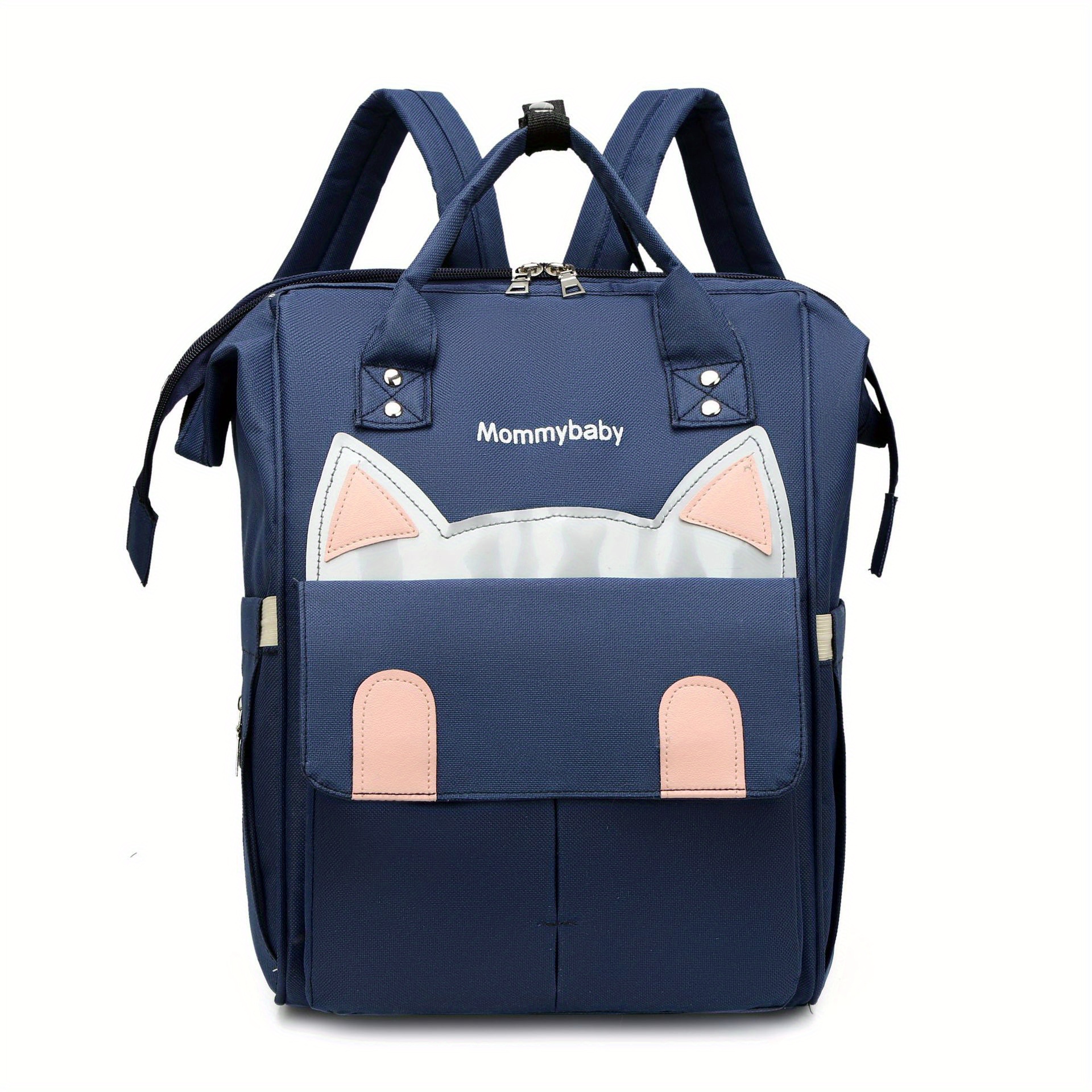 Cat Baby Diaper Bag Functional Tote Backpack Top Handle Mommy Bag