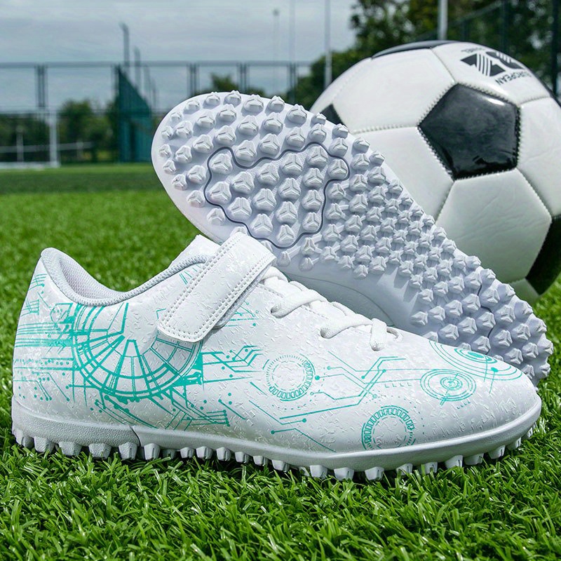 Chaussures De Football Spéciales Pour Les Adolescents Avec Crampons  Antidérapants Pour L'entraînement/les Matches, Fermeture, Mode en ligne