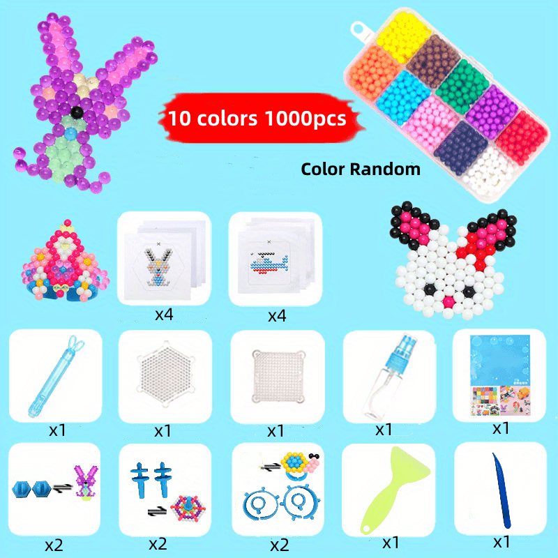 Buy Water Fuse Beads Kit 30 Colors 3600 Beads, Creative Beads Toy