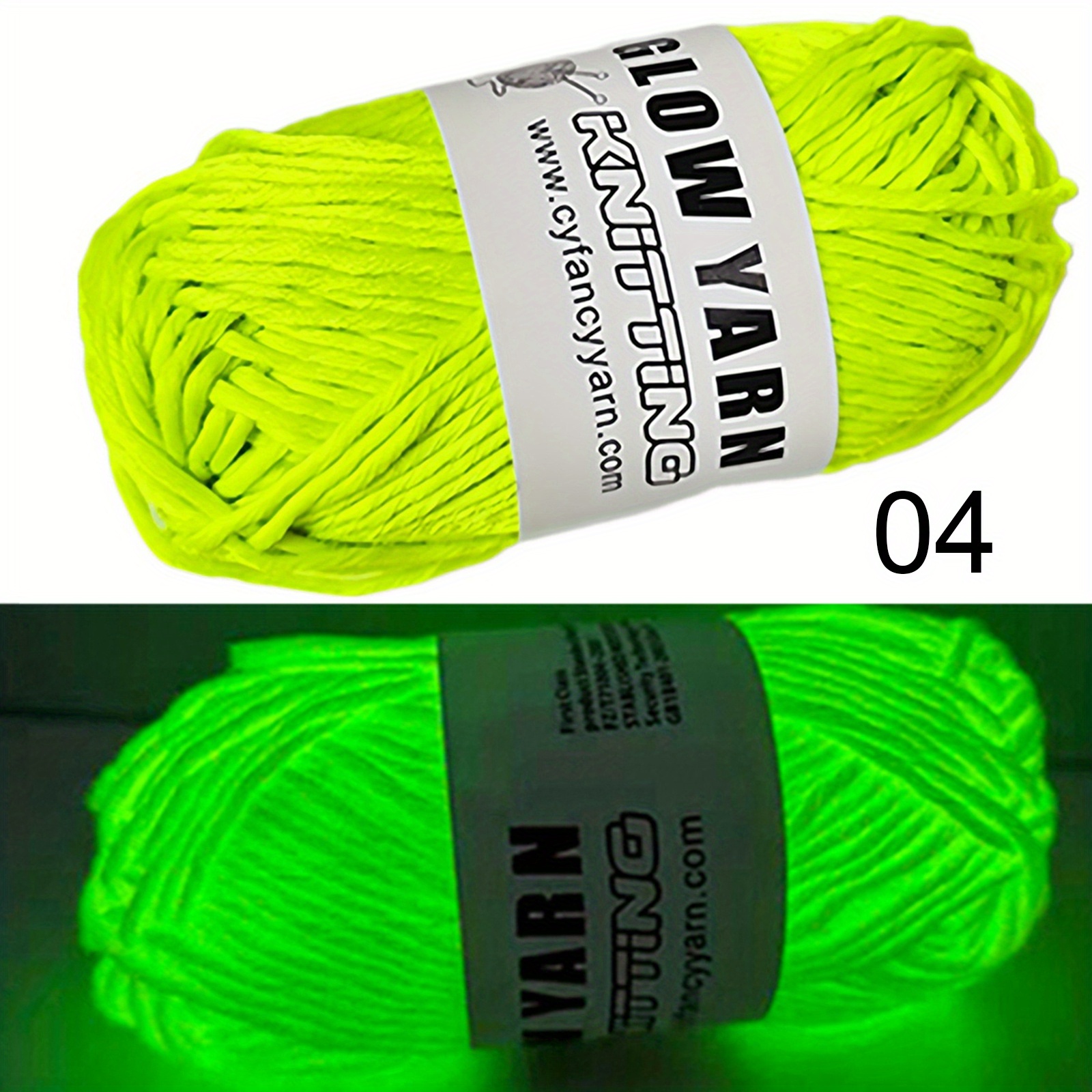 First time using glow in the dark yarn! It's so bright! : r/crochet