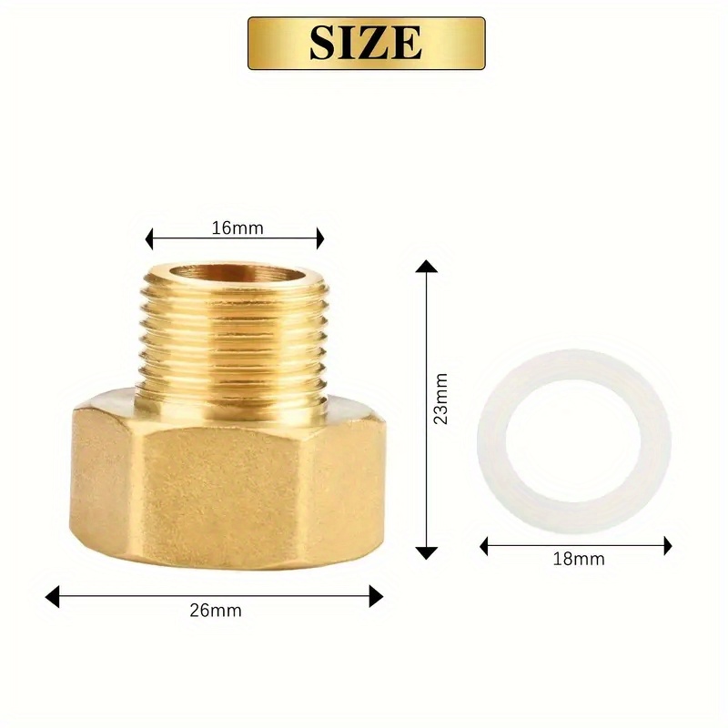 1pc Adaptateur Tube Fileté Femelle mâle En Cuivre - Temu Belgium