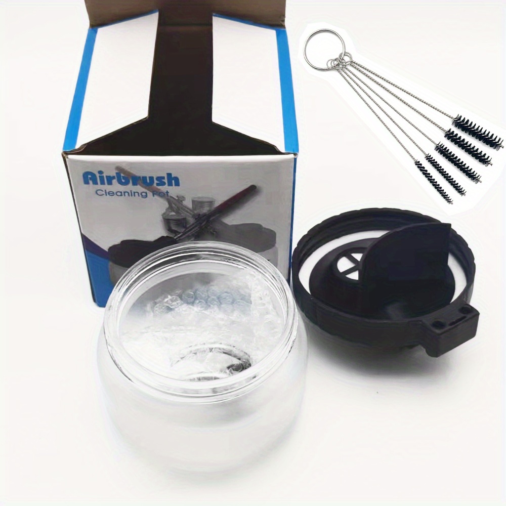Airbrush Deluxe Airbrush 1 Cleaning Pot With Holder - Temu