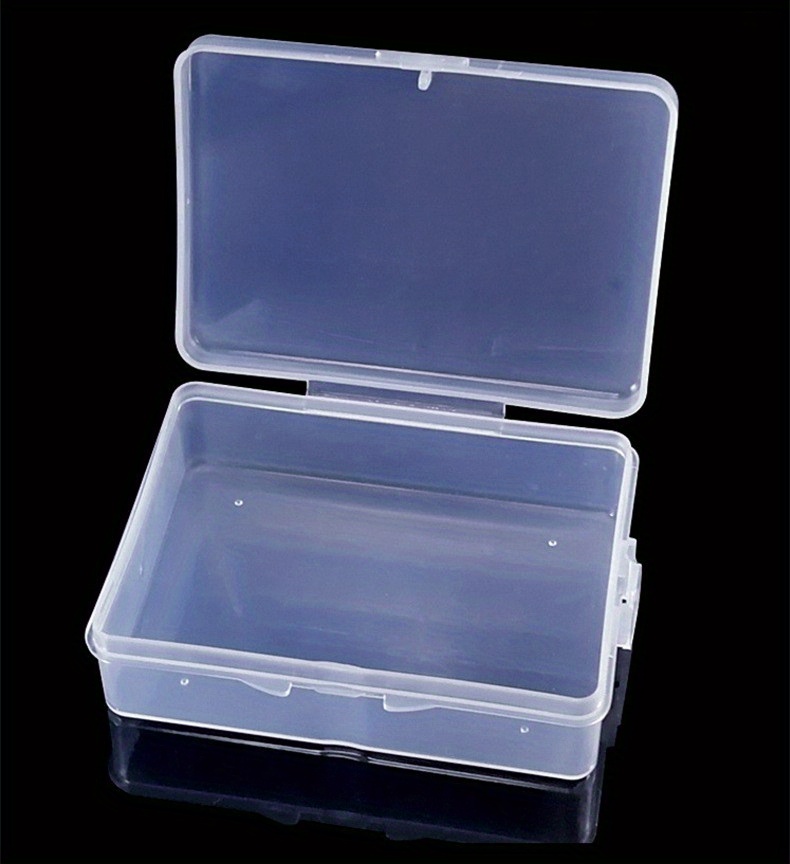 Pp Plastic Storage Box Small Transparent Box With Thick - Temu