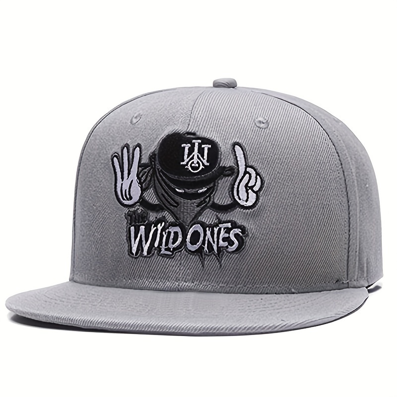 E-shop Baseball Cap für Herren mit Stickerei, Hip-, verstellbarer Sonnenschutz, lässiger Hut, geeignet für Frühling, Herbst, Reisen, Strandparty
