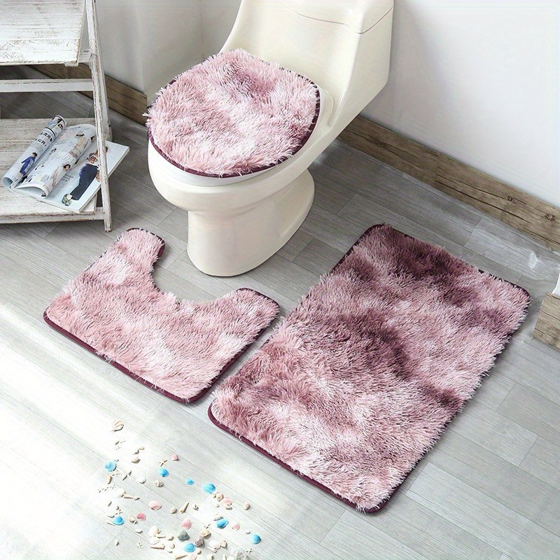 Pink Bathroom Rugs Non Slip Small Bath Mat For Bathroom Coral Pink