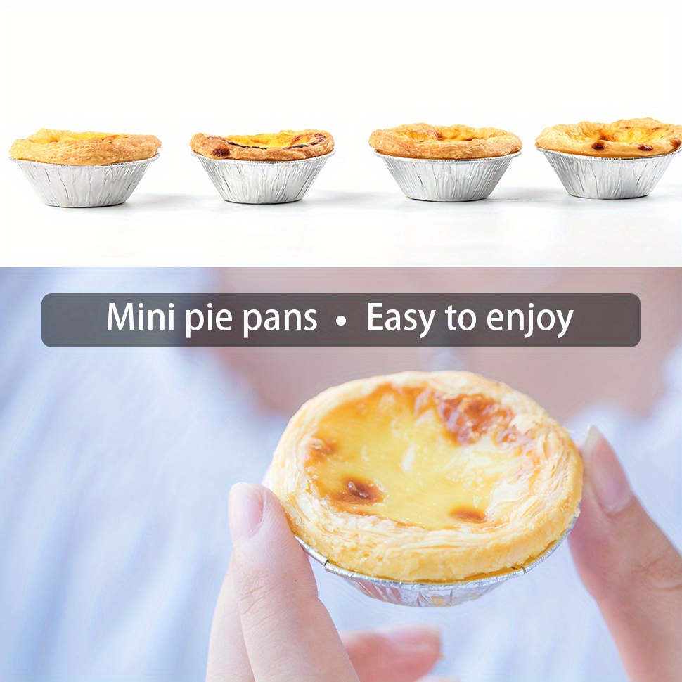 3 Disposable Aluminum Mini Tart or Pie pan