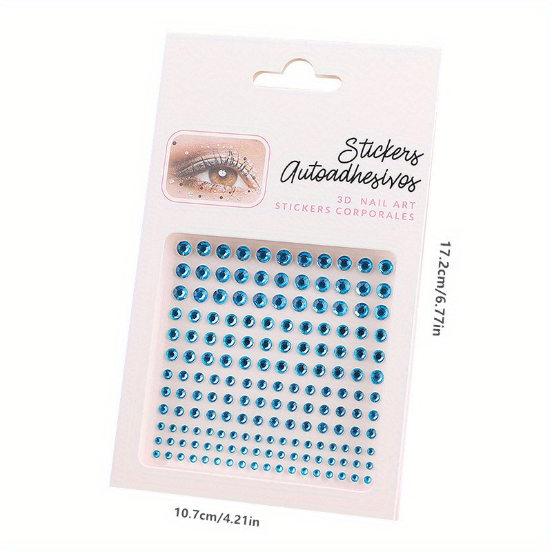 Face Accessories-Face/Nail 3D Sticker Jewels CM903A (12pc pack