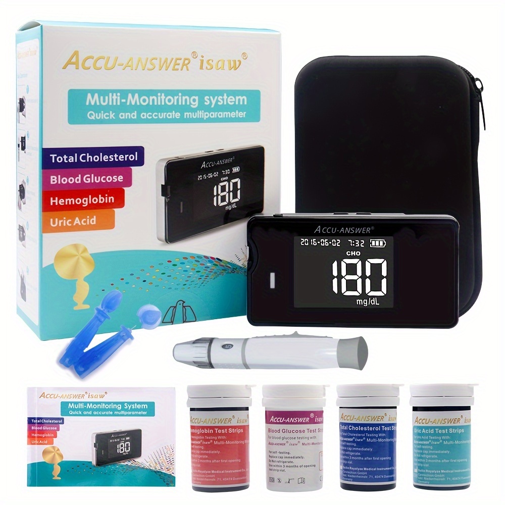  Blood Glucose Monitor Kit, 100 Blood Sugar Test Strips 100  Lancets High Accuracy Diabetes Tester Blood Oxygen Monitors for Women Man  Blood Pressure Health Monitors : Health & Household