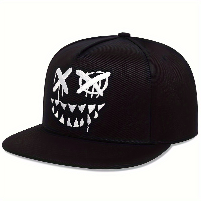 Image of Men's Skull Face Baseball Cap Outdoor Adjustable Sun Hat Casual Cap Suitable For Spring Autumn Travel Beach Party