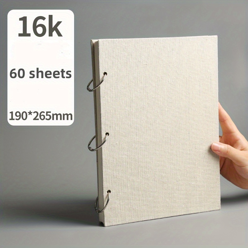 Sketchbook, DIN A5 Linen, Paper & Foils