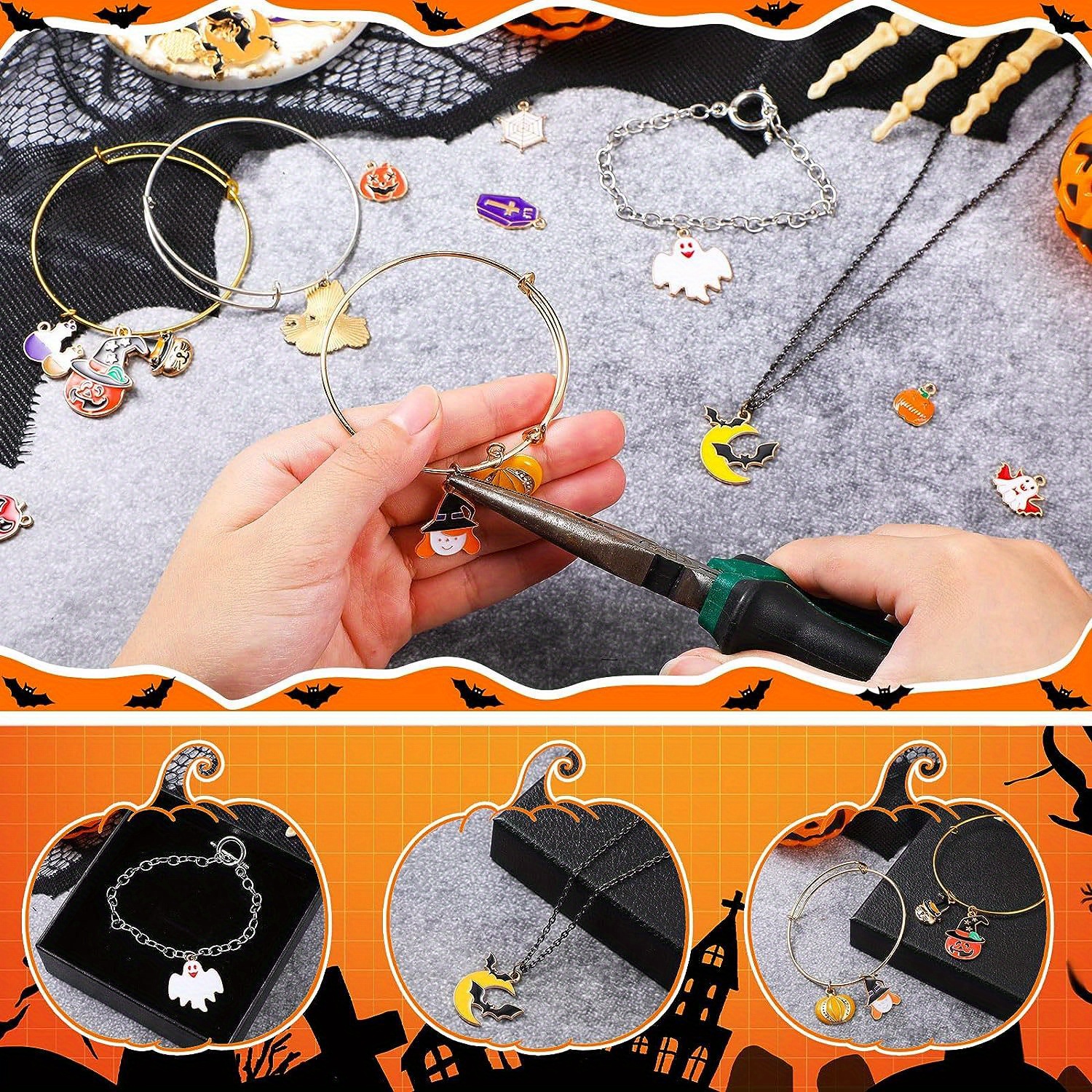 Halloween Charms Jewelry Making, Halloween Charms Wholesale