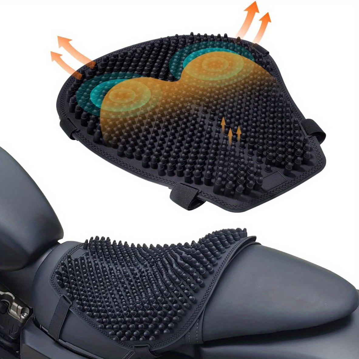 Motorcycle Soft Silicone Seat Cushion Pad Pressure Relief Cover