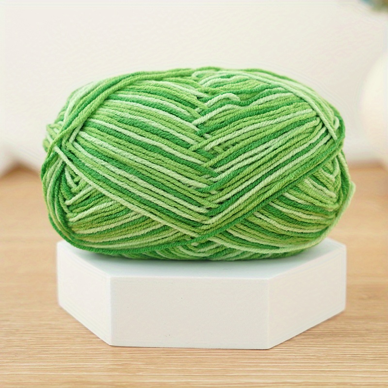 Dye Gradient Milk Cotton Yarn 3 Strands Hand Knitting - Temu