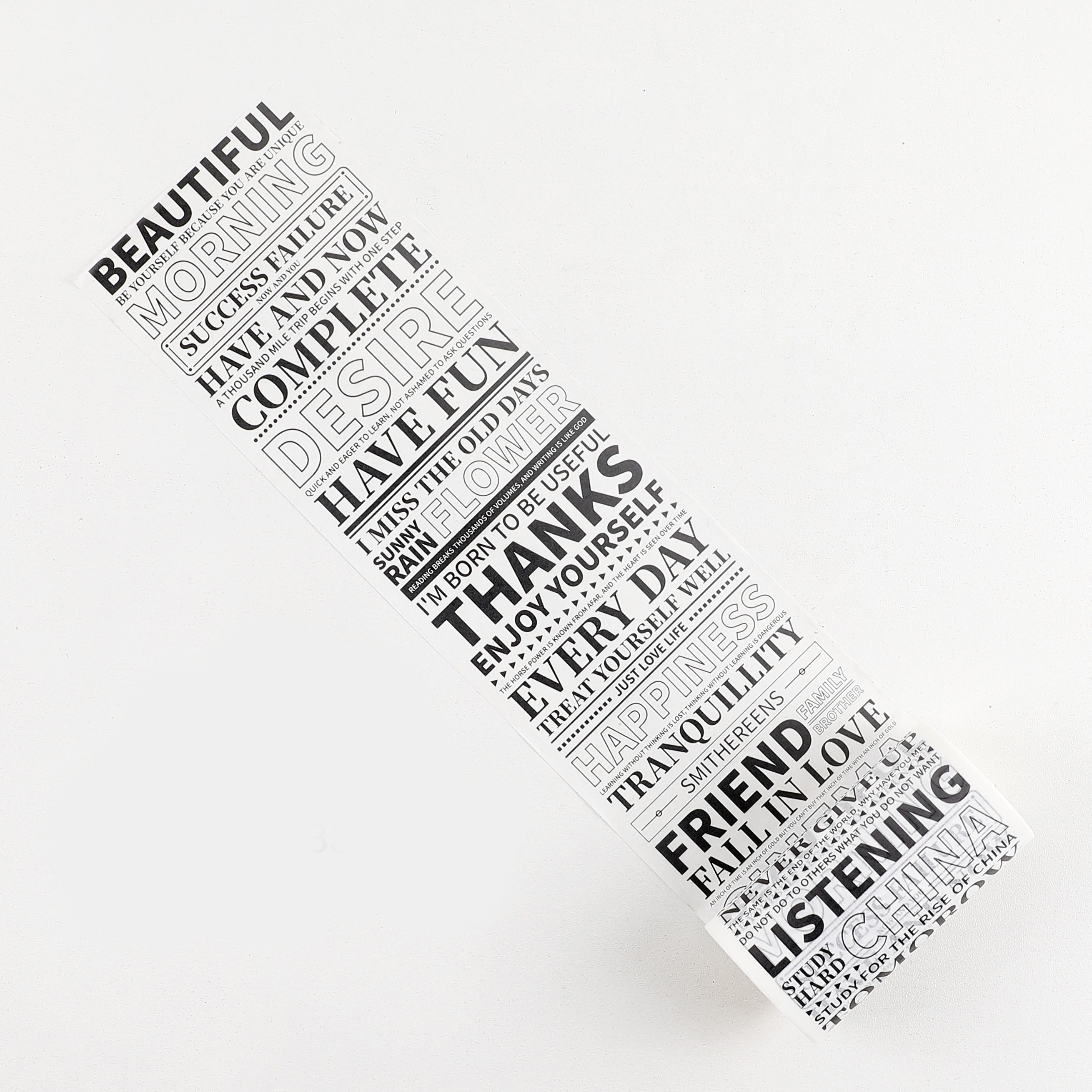 Tape - Vintage English Text Washi Tape