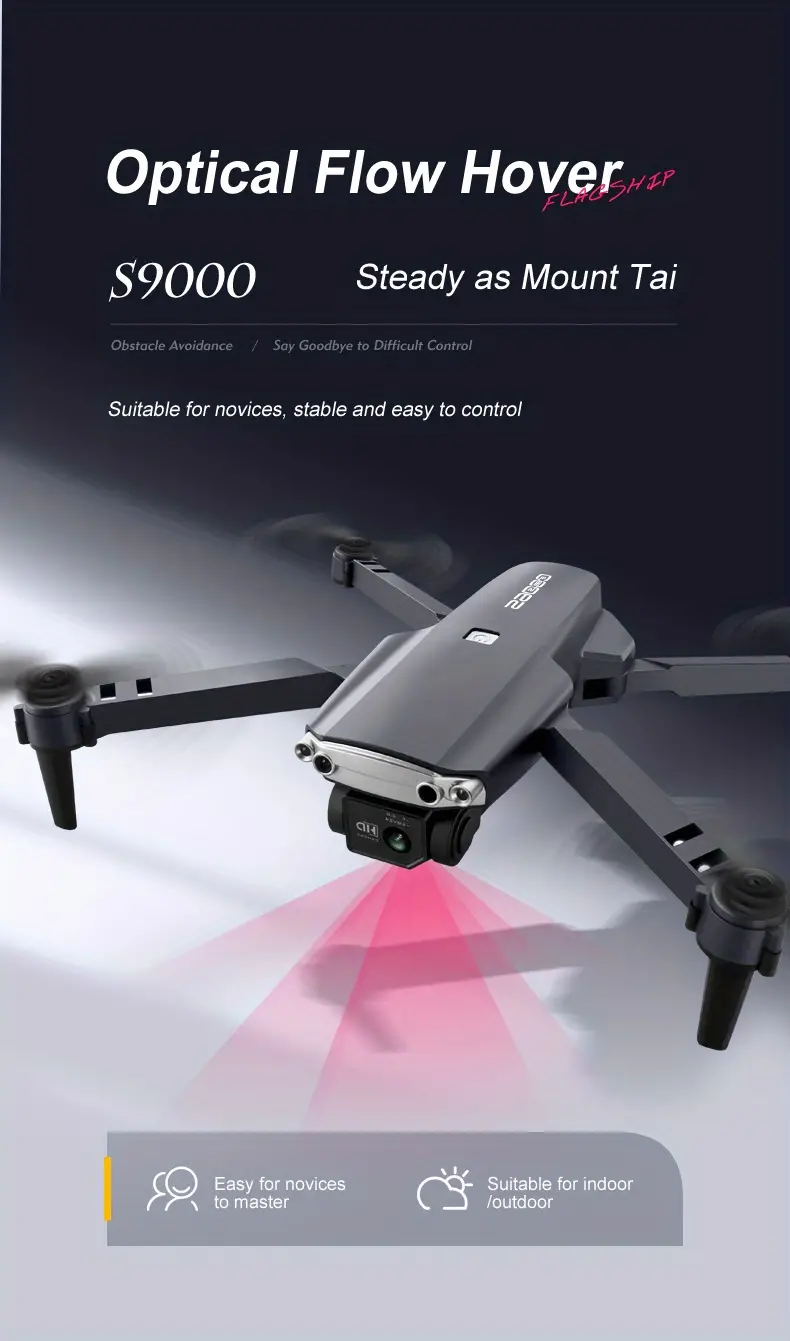 s9000 large size folding drone dual camera hd aerial camera esc camera obstacle avoidance remote control aircraft details 11