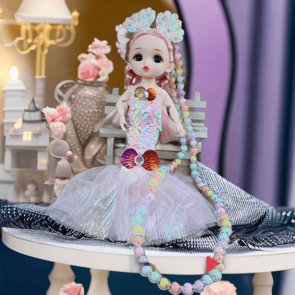 Mermaid Doll Girl beautiful Princess Girl Birthday Gift Toy - Temu