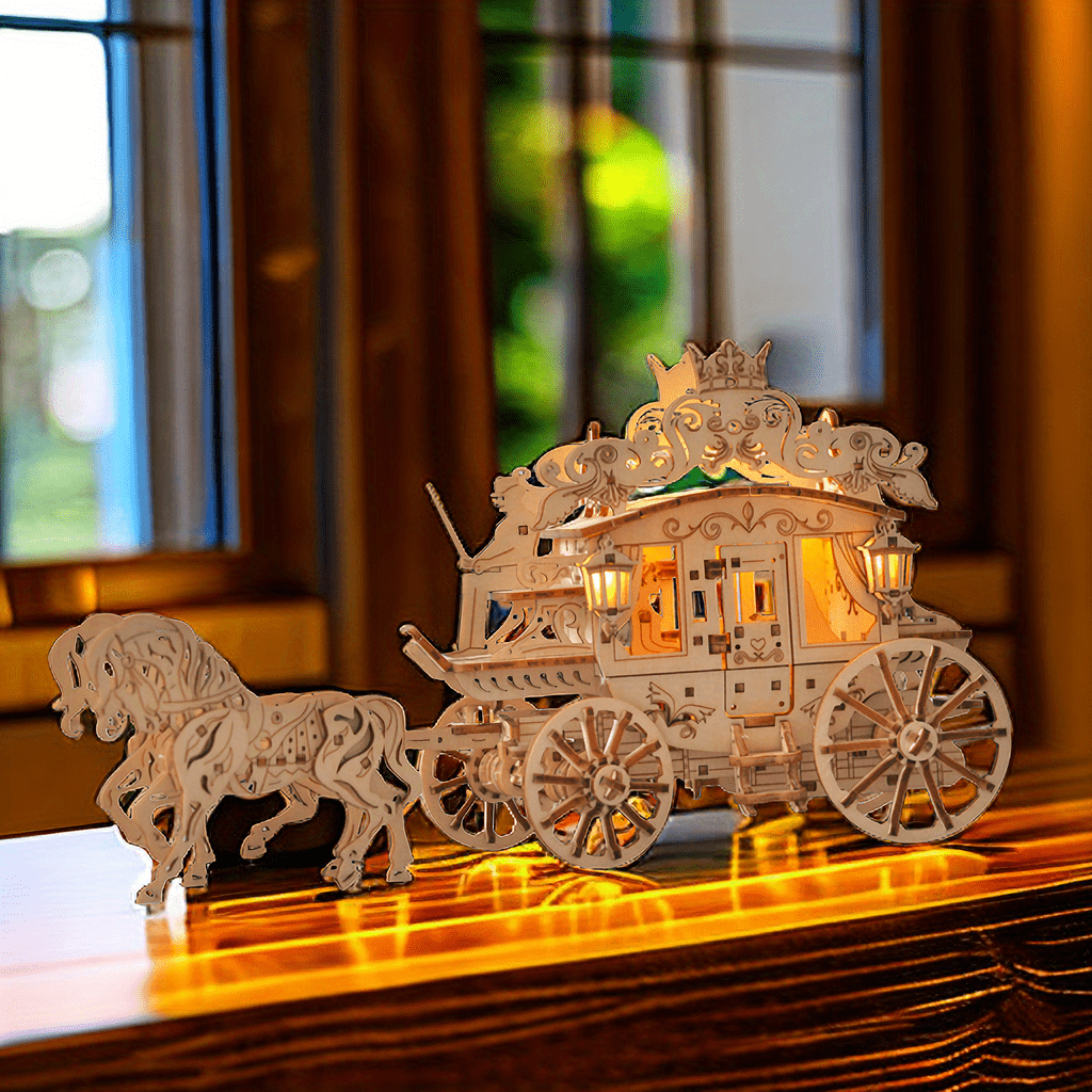 Puzzle Cheval 3D en Bois - Puzzle 3D Cadeau