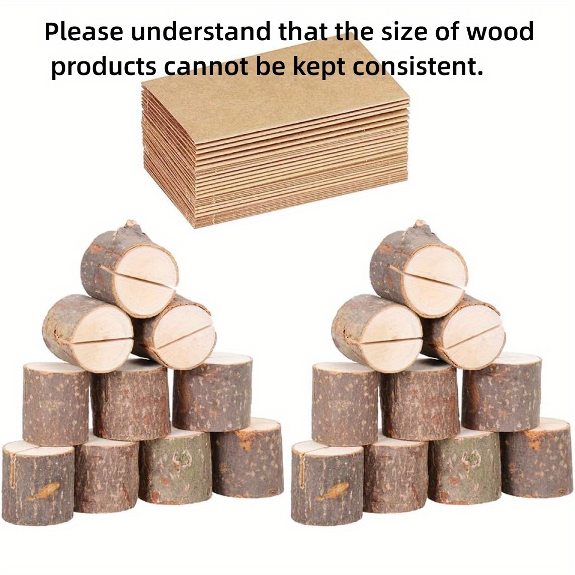 10/20pcs Tree Stump Memo Holder Wooden Name Stand Wooden Clip Wooden Notebook Wooden Stump Wooden Tree Bark Memo Holder Wooden Tree Stump Memo Holder Original Wooden Stump Memo Holder