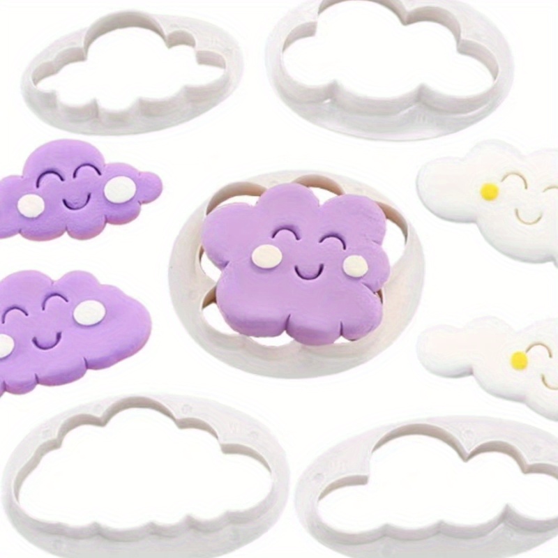 Cloud Cookie Mold Cloud Fondant Cutter Plastic Chocolate - Temu