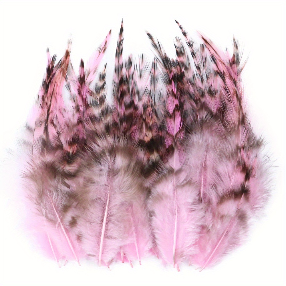 50Pcs Fluffy Natural Rooster Feathers Crafts DIY Accessories 8