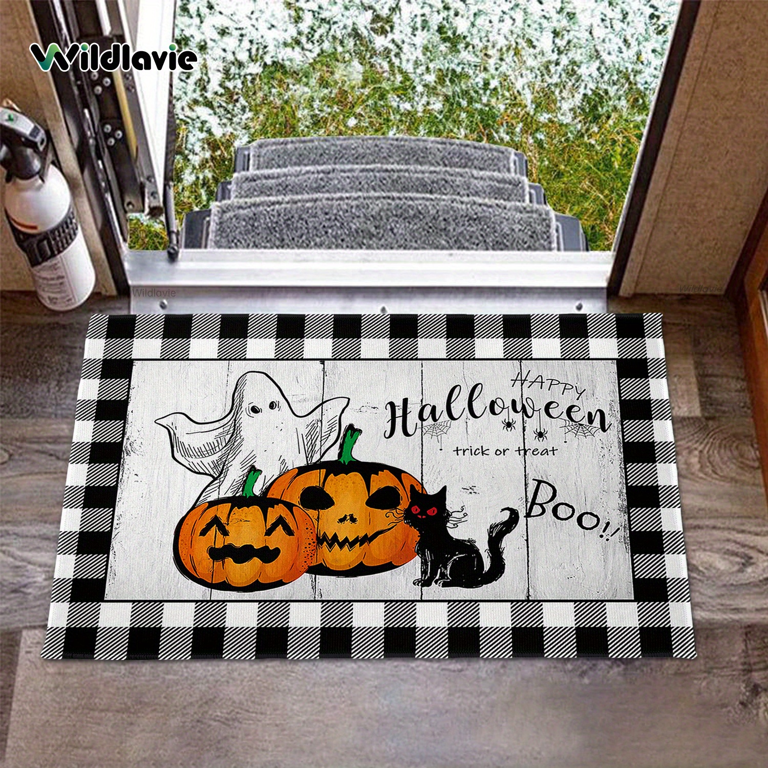 Tappetino per porte di Halloween Outdoor Trick Or Treat Zerbino in