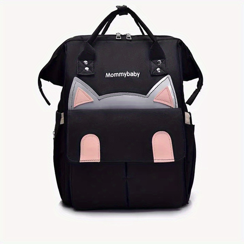 Cat Baby Diaper Bag Functional Tote Backpack Top Handle Mommy Bag