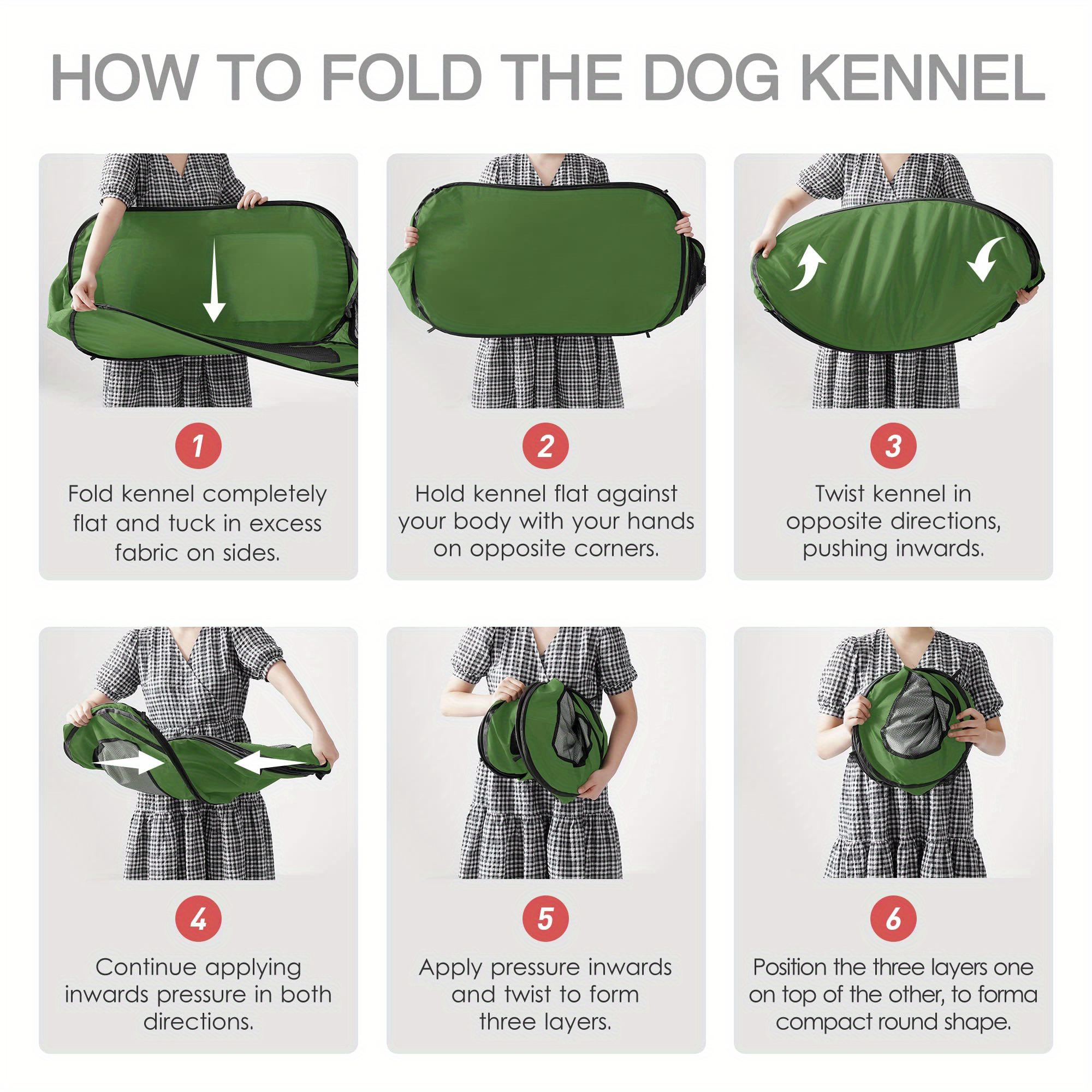 How to fold pop up dog kennel sale