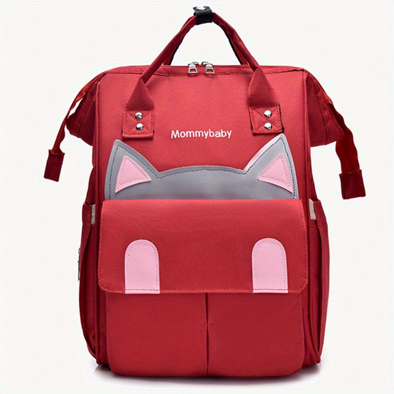 Cat Baby Diaper Bag Functional Tote Backpack Top Handle Mommy Bag