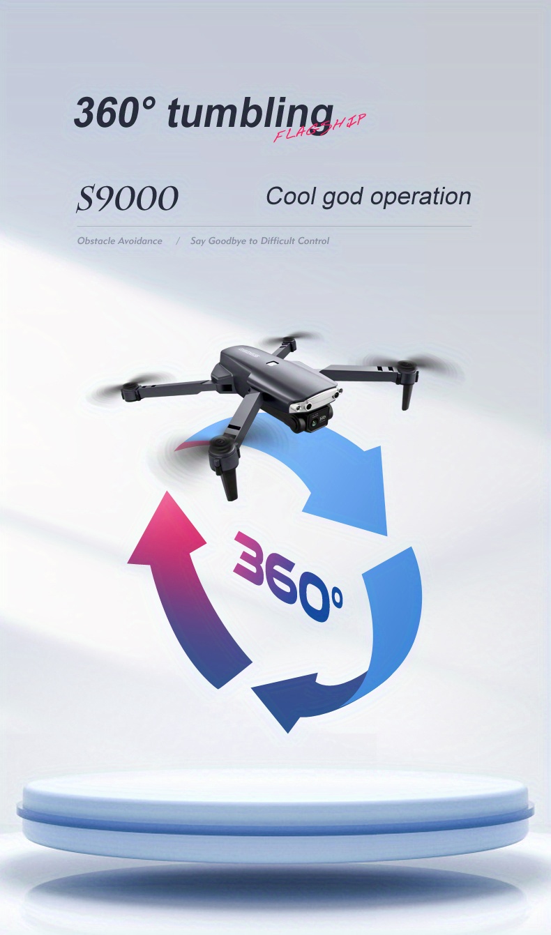 s9000 large size folding drone dual camera hd aerial camera esc camera obstacle avoidance remote control aircraft details 13