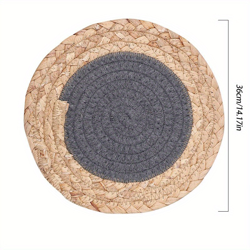 5psc Heat Insulation Mat Home Kitchen Cotton Rope Placemat - Temu