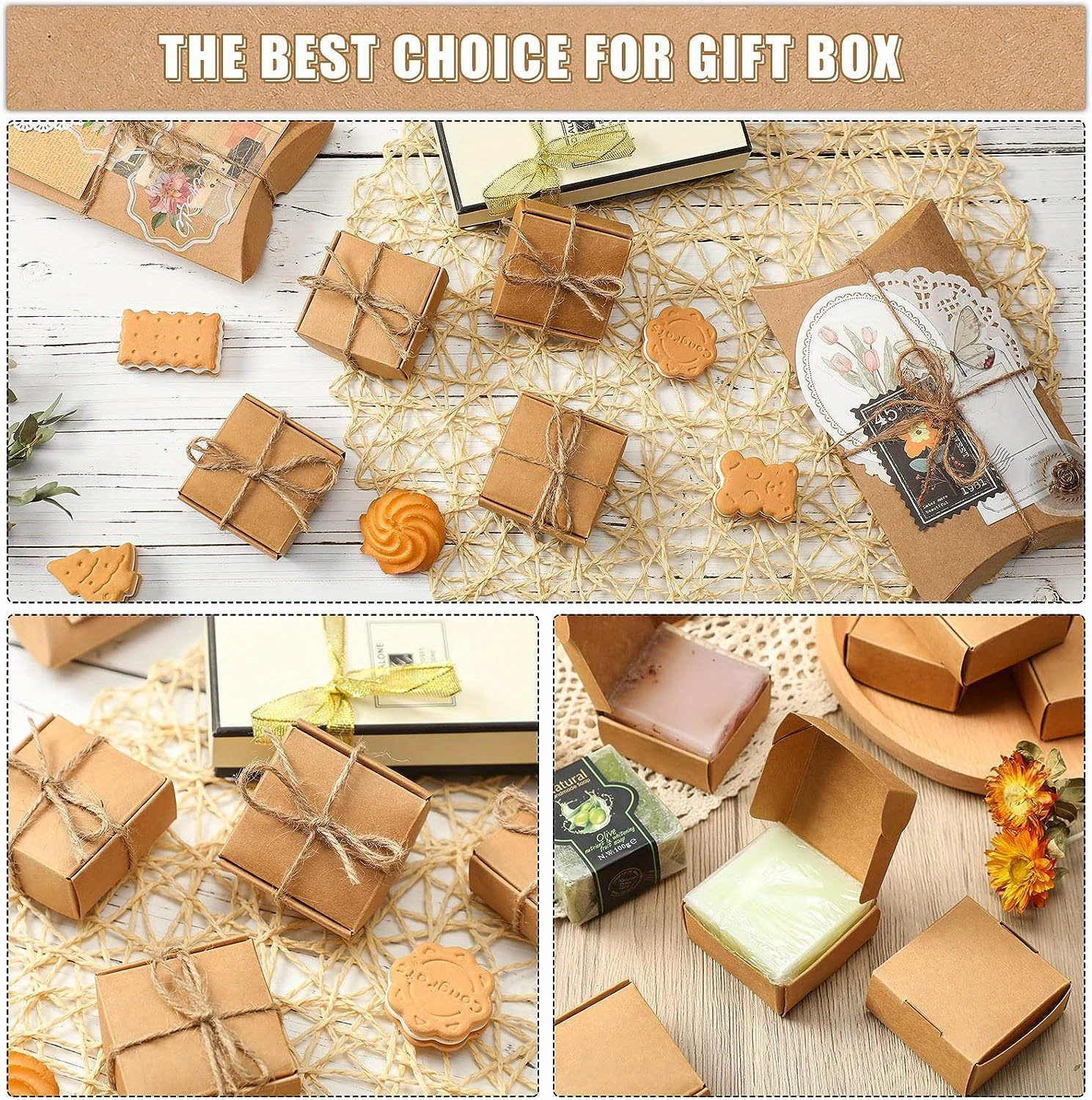 Mini Cardboard Boxes Jewelry Gift Kraft Treat Boxes Party - Temu