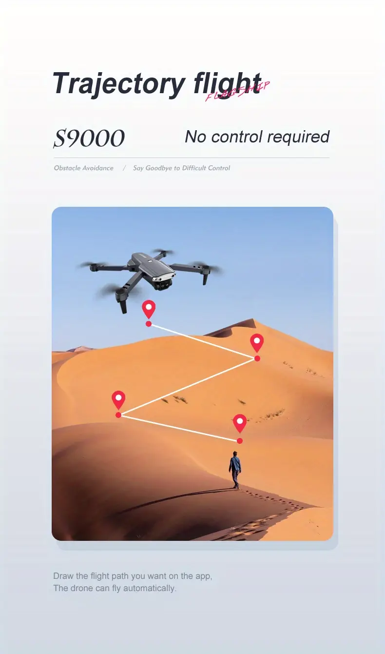 s9000 large size folding drone dual camera hd aerial camera esc camera obstacle avoidance remote control aircraft details 14