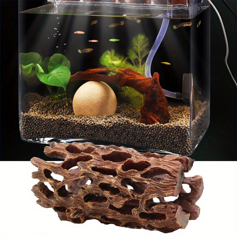 Aquarium Resin Tree Hollow Fish And Shrimp Hiding Shelter Aquatic