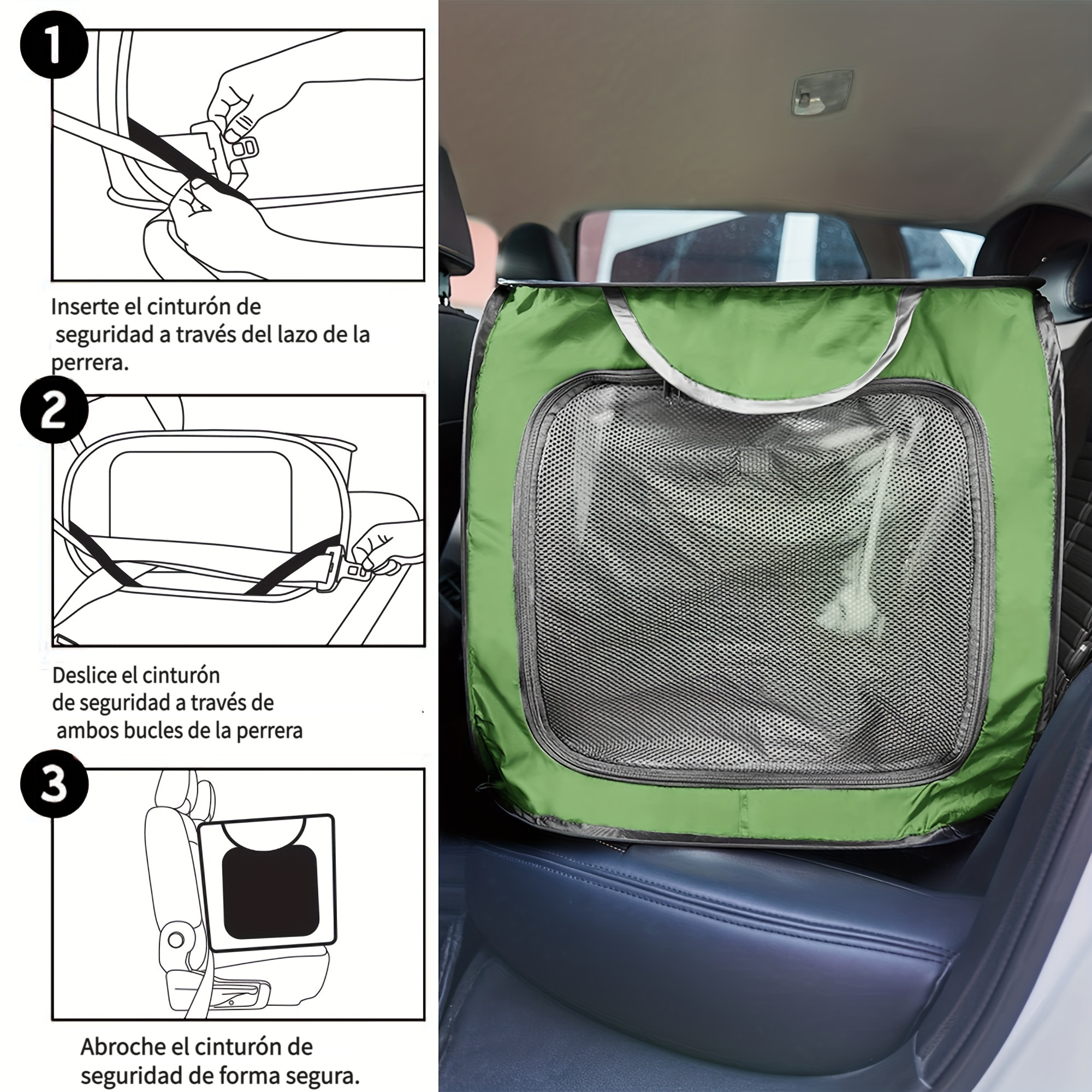 Cubierta plegable para coche para perros y mascotas cesta de malla para  portador de tela Oxford ANGGREK Otros