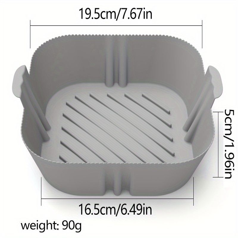 CIWICH Olla de silicona para freidora de aire, forros redondos de silicona  de 7.9 pulgadas, reutilizables, aptos para alimentos, accesorios para