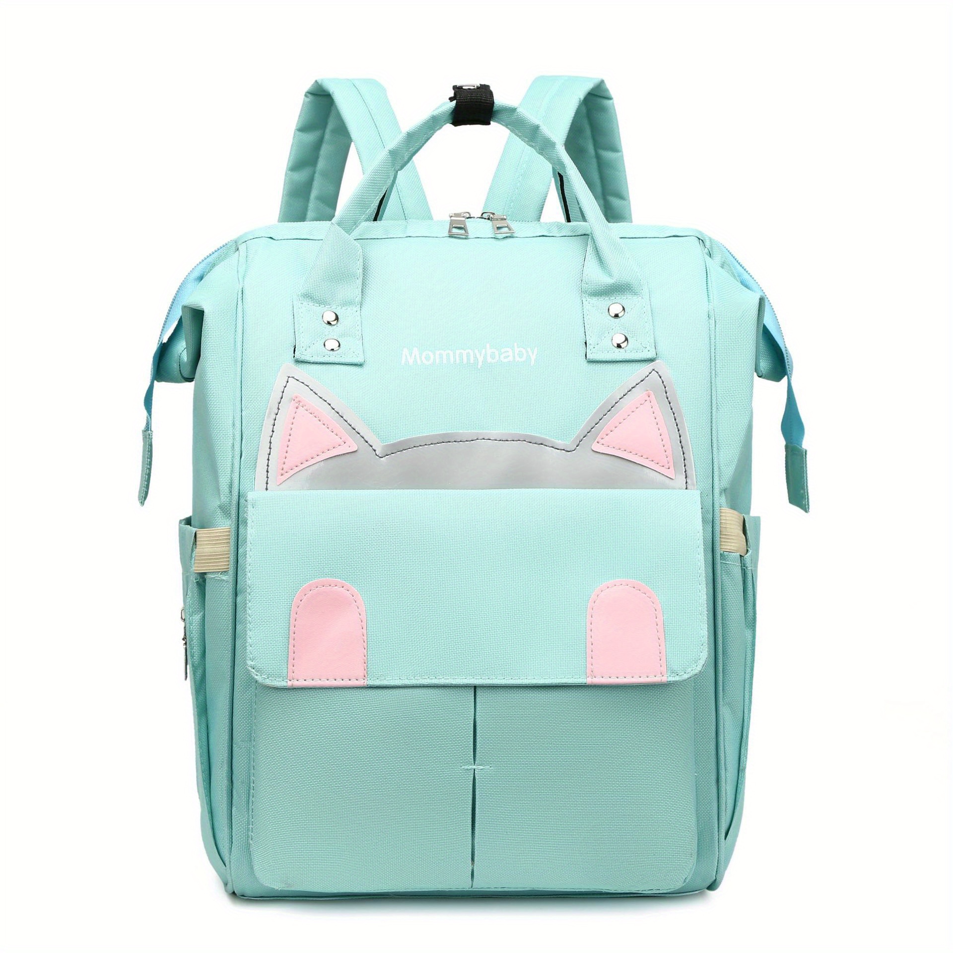 Cat Baby Diaper Bag Functional Tote Backpack Top Handle Mommy Bag