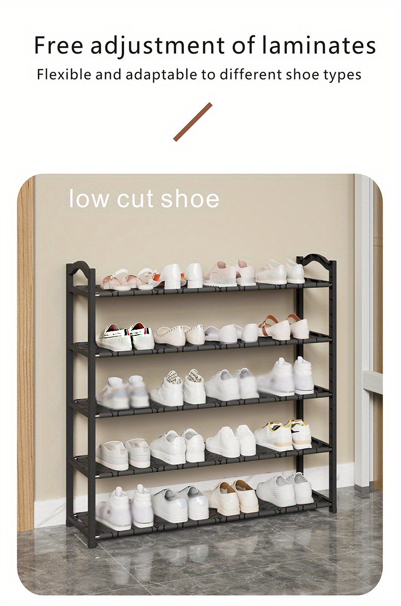 Simple 3 layer Shoe Rack Indoor Space Saving Shoe Cabinet - Temu Australia