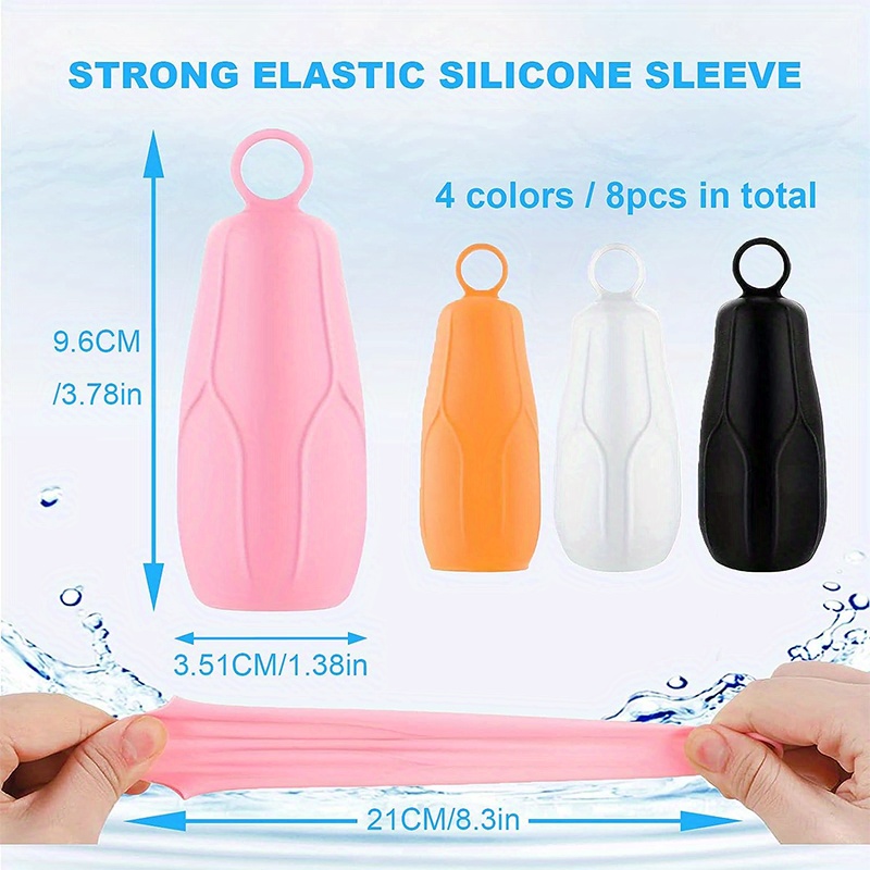 Elastic Sleeves For Leak Proofing Travel, Silicone Leak Proof Sleeves For  Travel Container In Luggage, Reusable Accessory For Travel Toiletries Bag  Suitcase - Temu